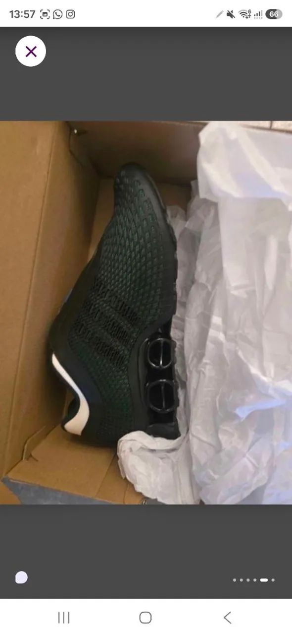 tênis adidas megaride s2 x class. cor: black amazon green - Foto 5