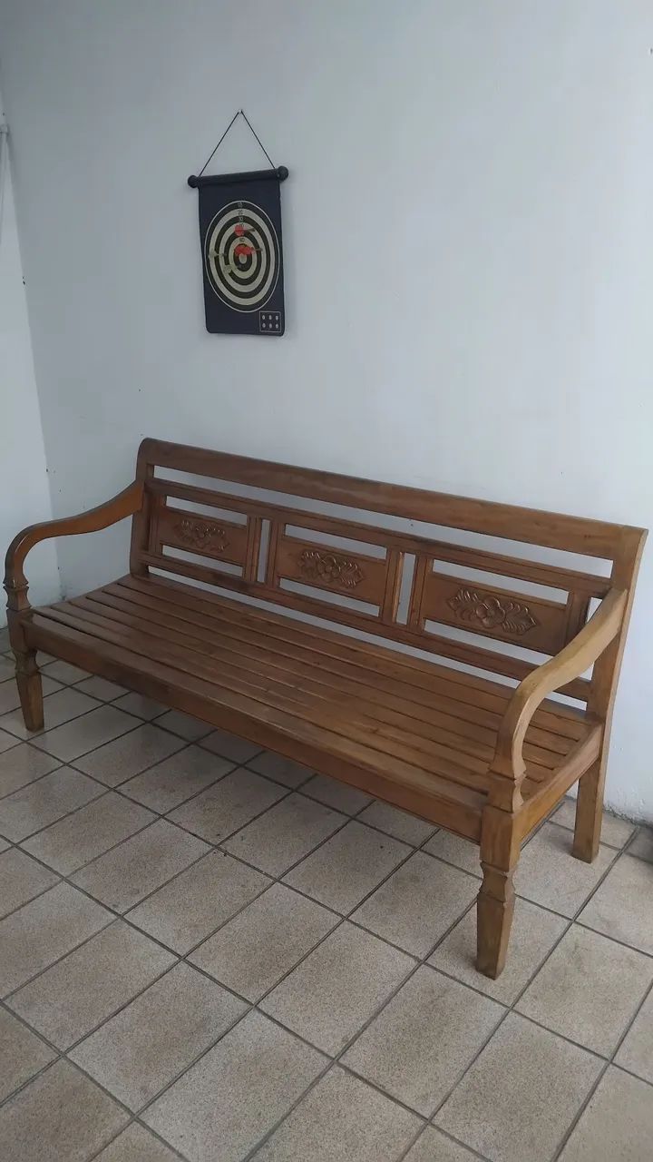 Banco Madeira Maciça 3 Lugares Top  - Foto 3