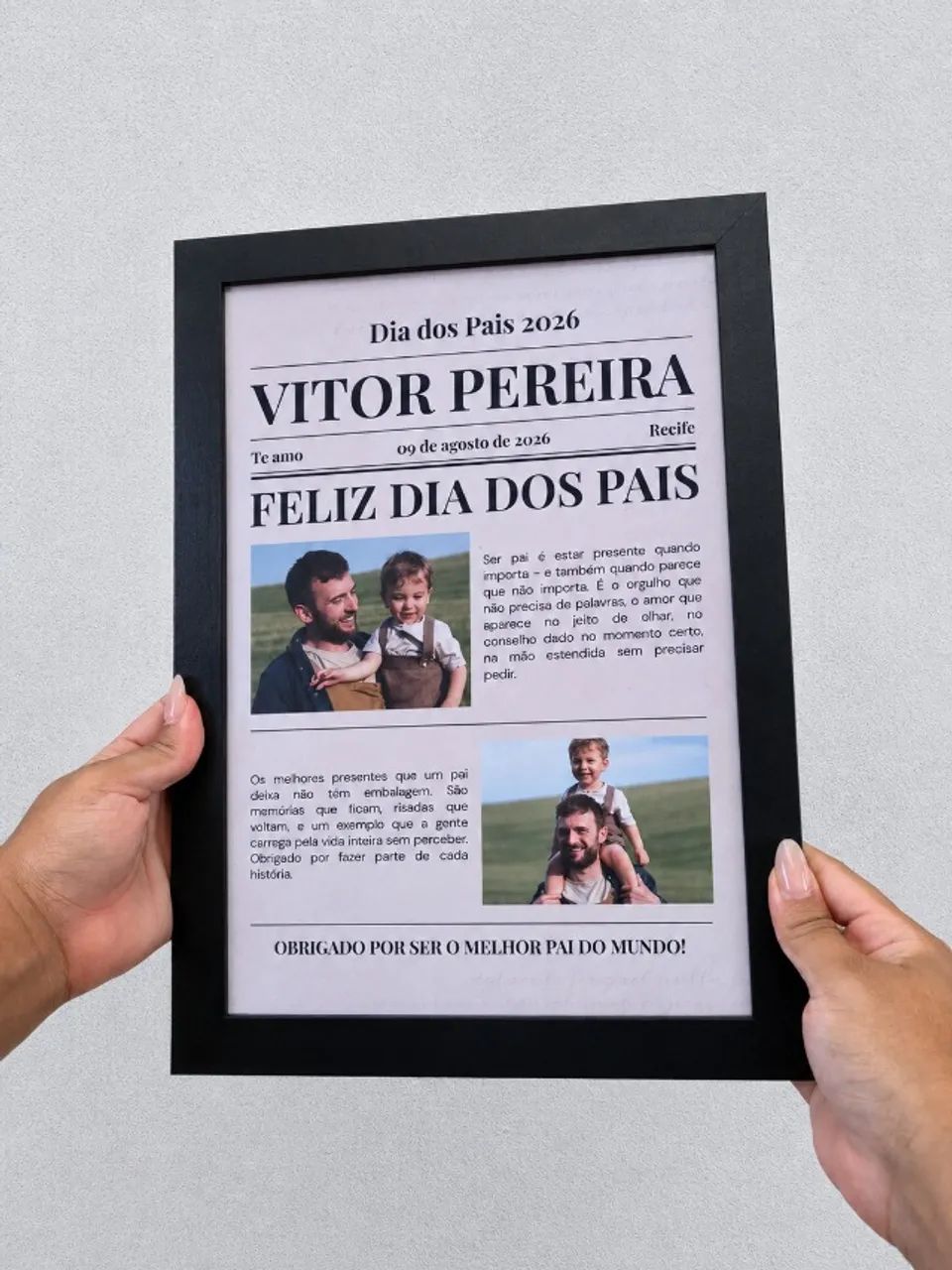 Quadro personalizado - Presente dia dos pais - Foto 5