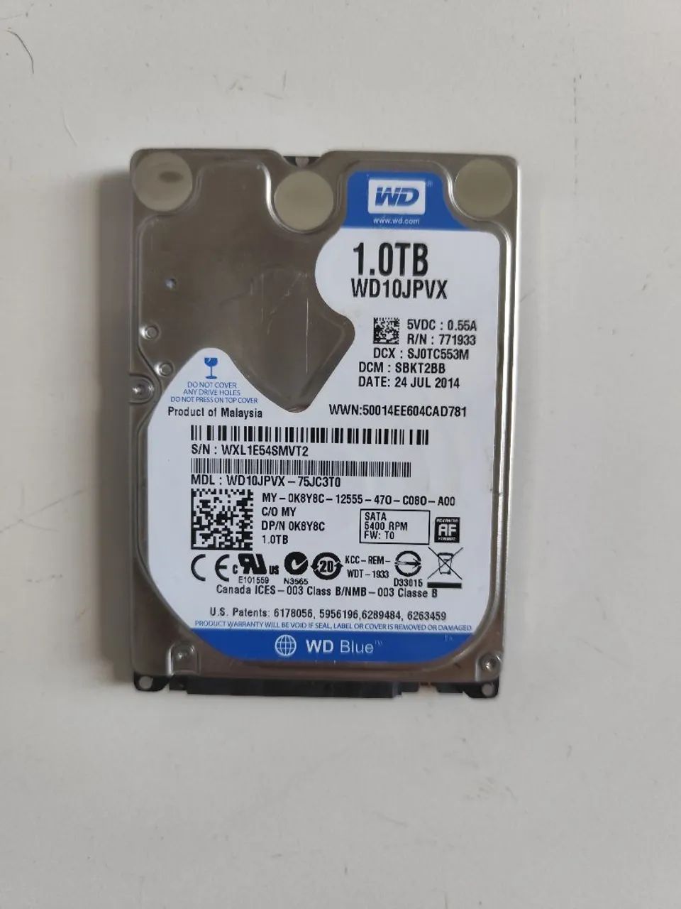 HD 1 Terabyte Notebook 