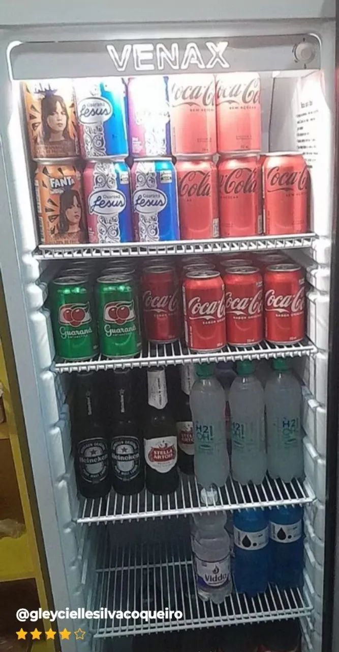 Expositor de Bebidas Venax 300 L Branco 