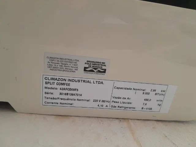 Ar condicionado Split 9 mil btus Gelando Super Bem! - Foto 3