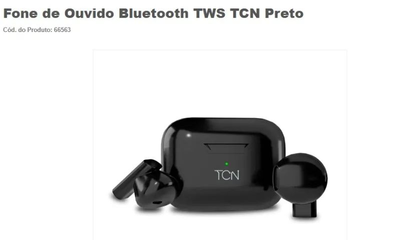 Fone de ouvido bluetooth para celular