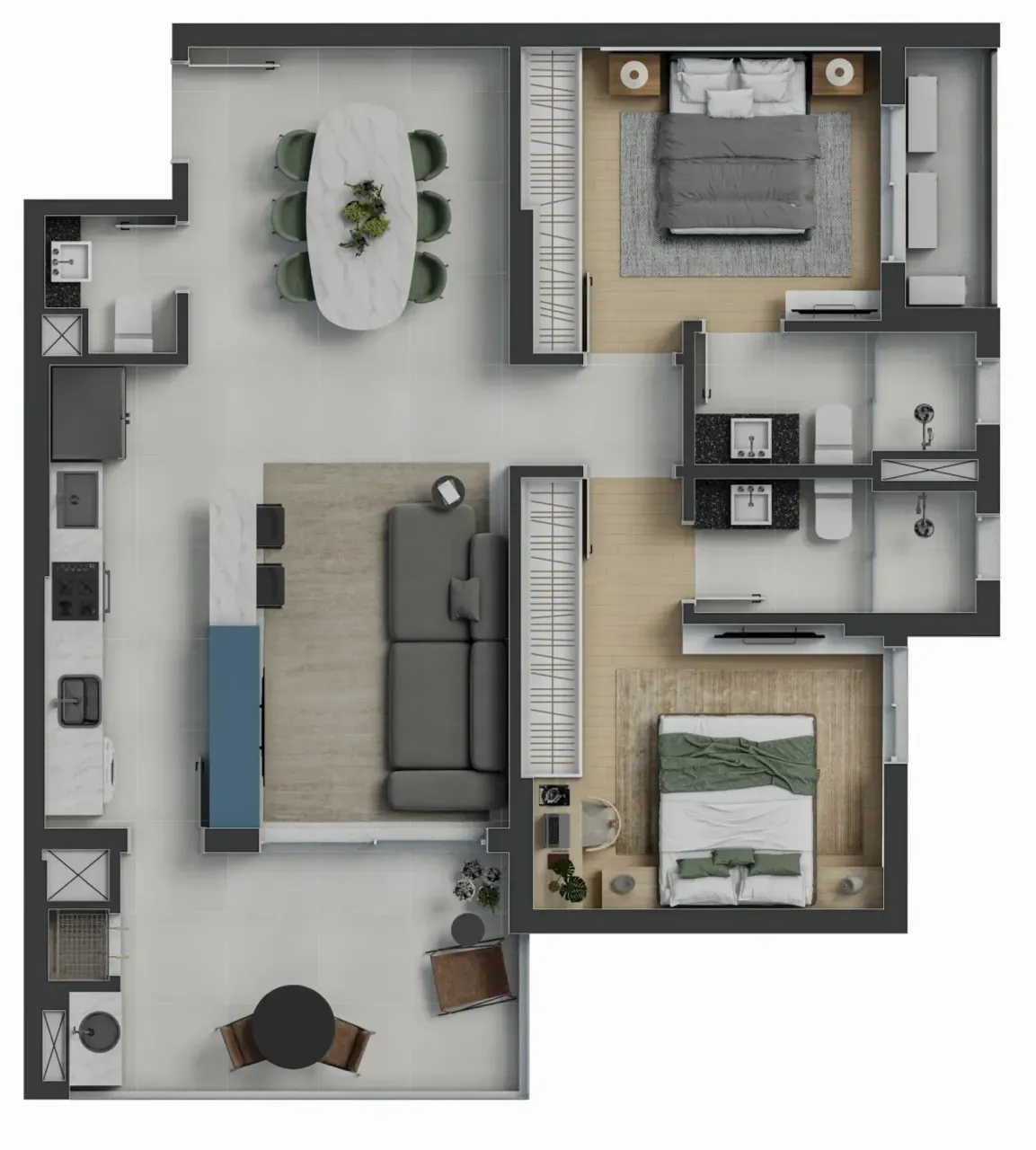 PLANTA 86m²
