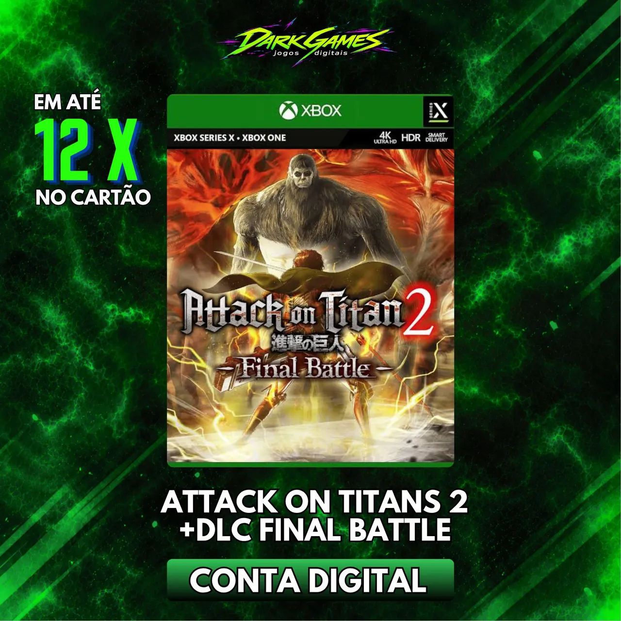Attack on titans 2 pra Xbox One 