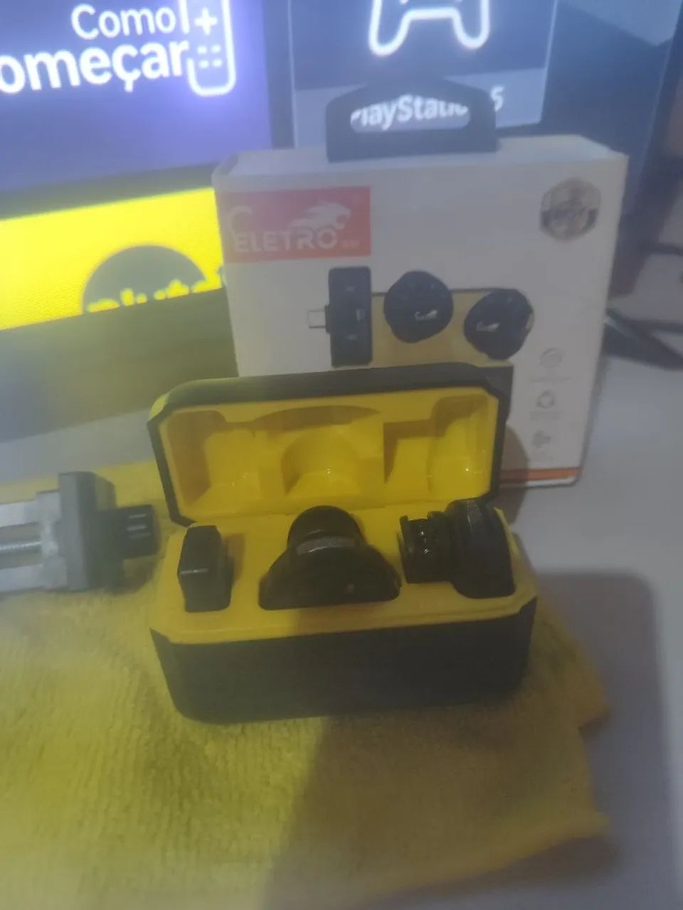 Suporte para celular+ Microfone de Lapela  - Foto 2