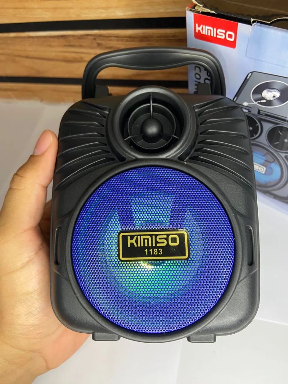 Caixa de Som Bluetooth com Led RGB KMS-1181 an3