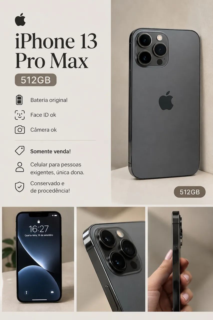 IPHONE 13 PRO MAX 512GB - Celulares e Smartphones - Imbuí