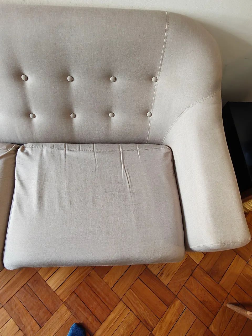 Sofá 2 Lugares Etna (Estilo Retro/Mid-Century) - Recém-higienizado - Foto 4