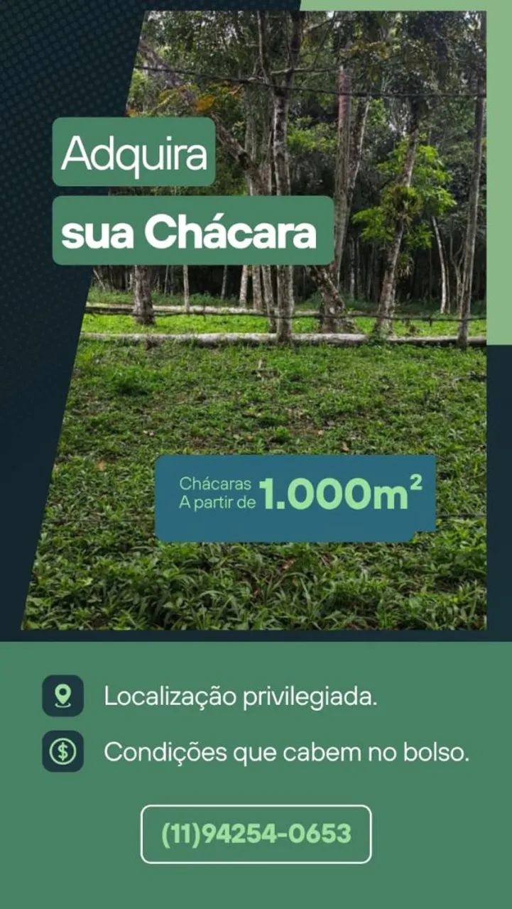 Vende-se Chácaras mil metros e lotes 7x25m  - Foto 3