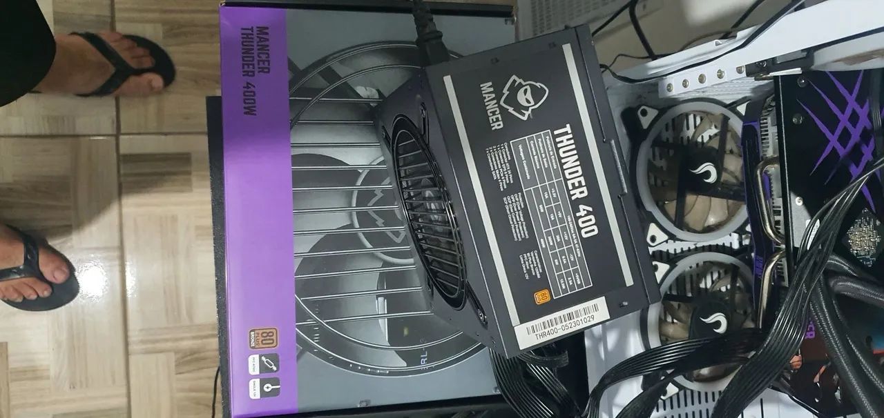 Fonte mancer Thunder 400w 80 plus bronze - Foto 2