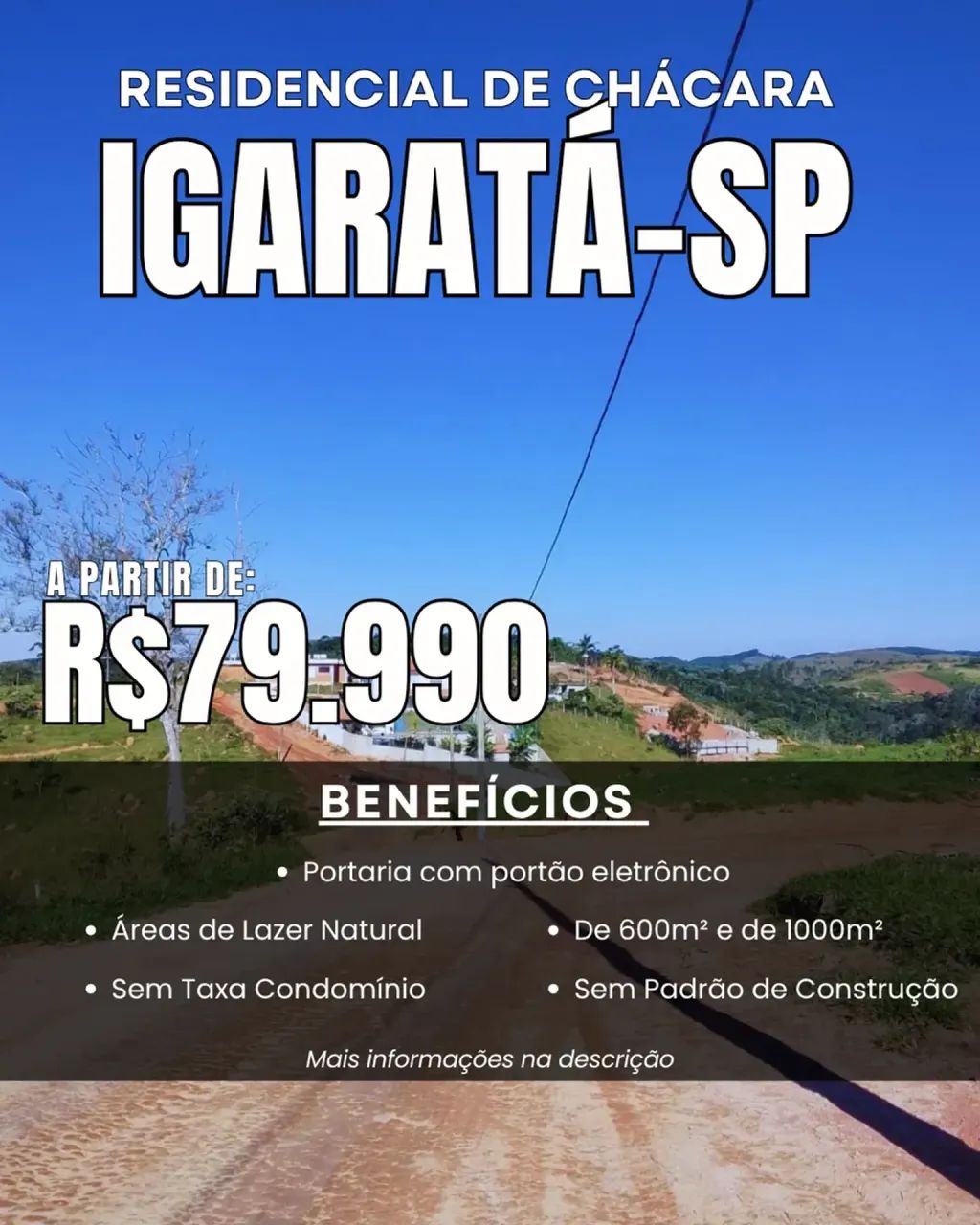 MAIS ESPAÇO, TRANQUILIDADE E LIBERDADE PARA SEU PROJETO