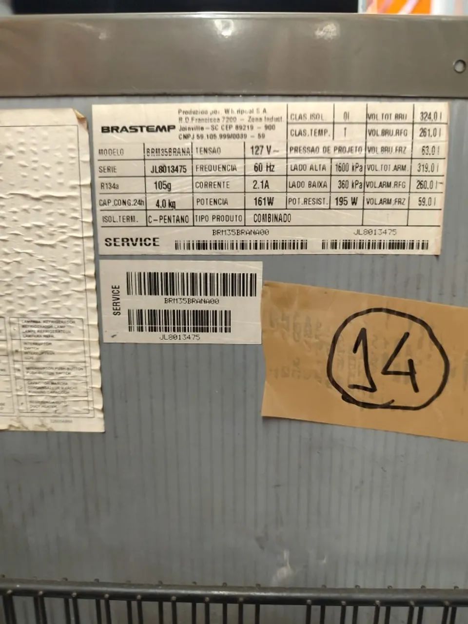 Refrigerador duplex Brastemp Clean BRM35 - Foto 5