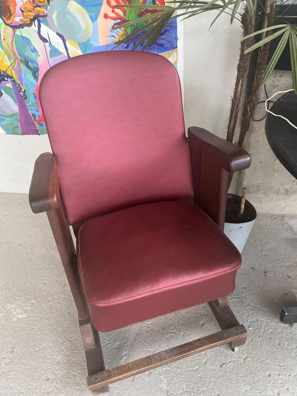 Cadeira antiga de cinema