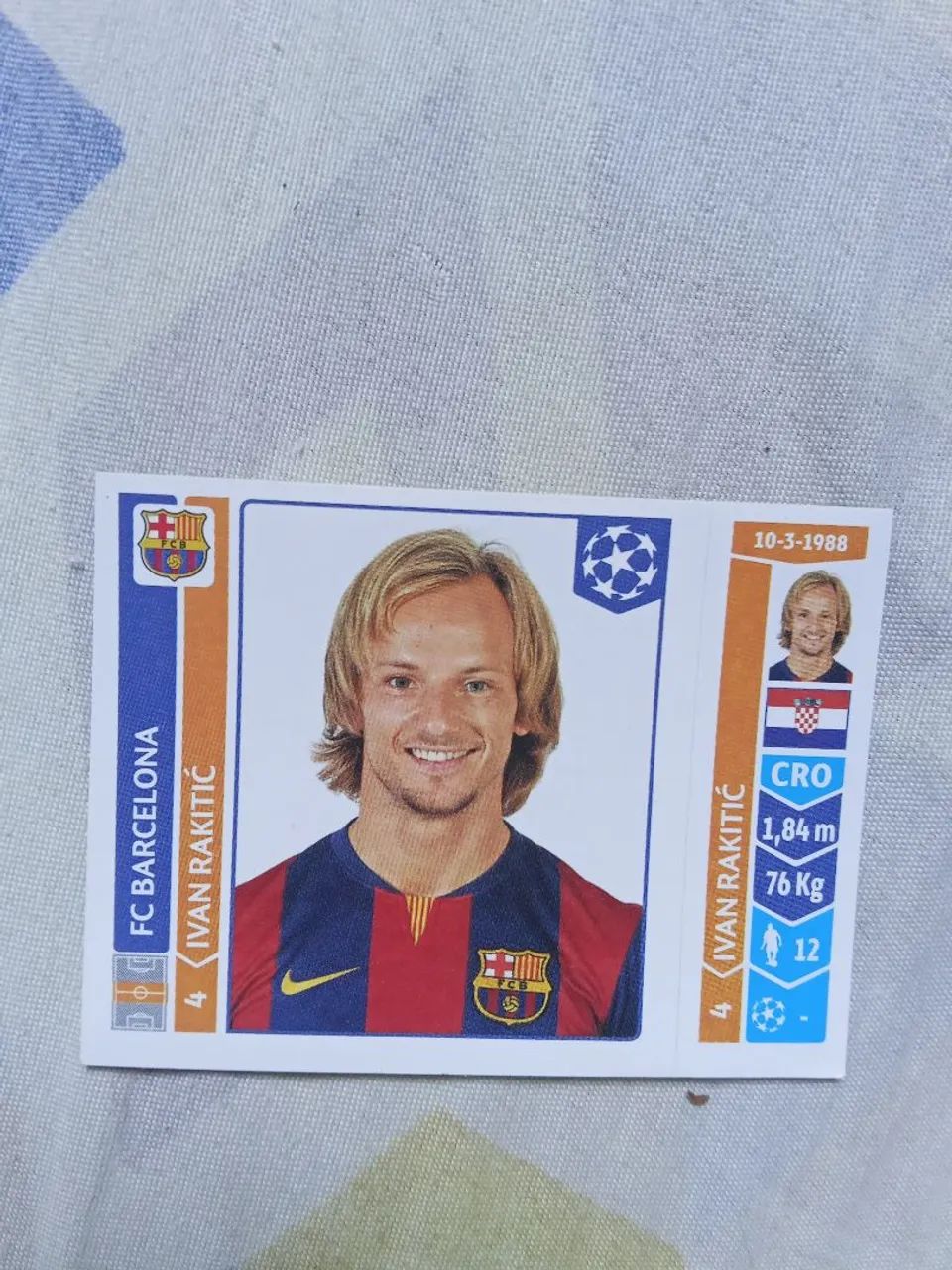 Figurinha do rakitic de 2014