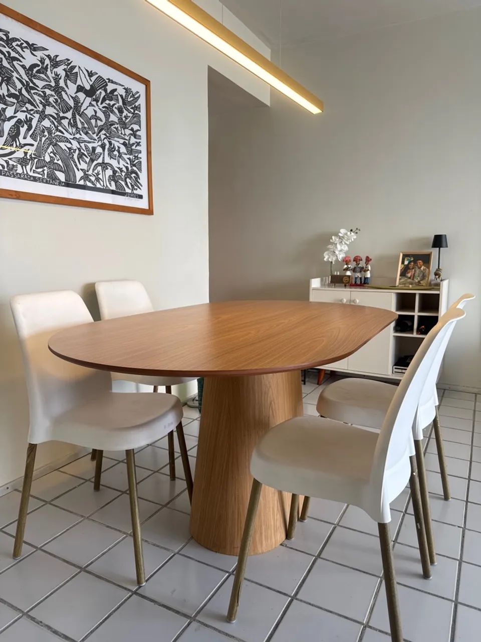 Mesa de Jantar Cone 160x90 cm Freijó | 4 a 6 Lugares