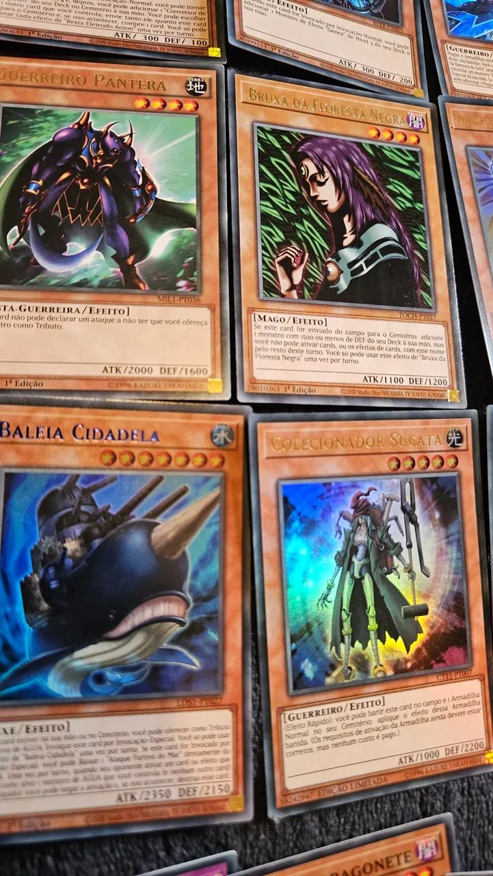 Yu-Gi-Oh! Lote com 230 cartas - 1ª Edição, Foils e Clássicas - Foto 3