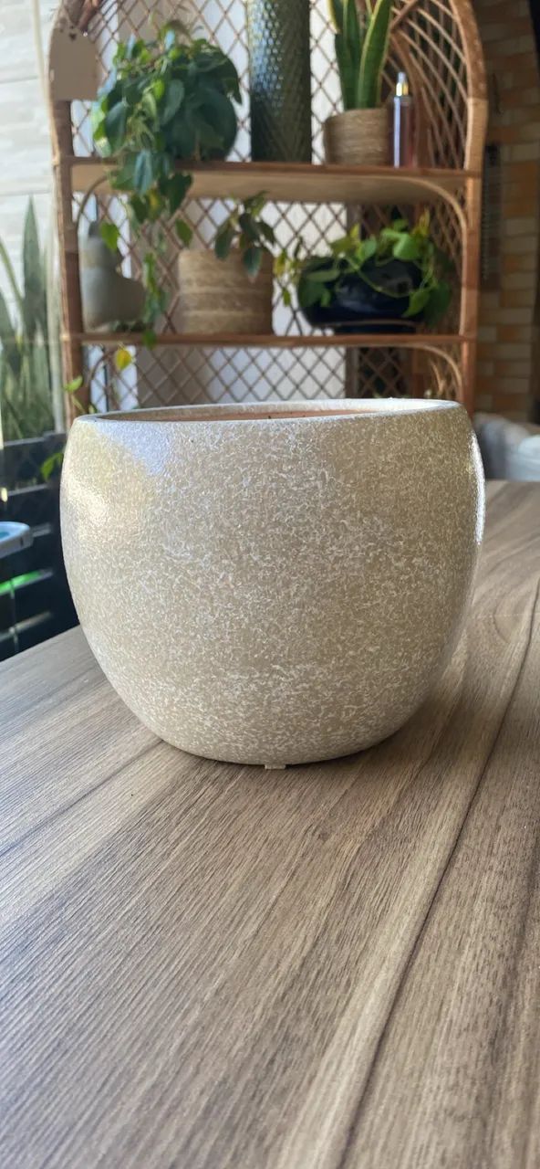 Vaso para planta PT15 bege
