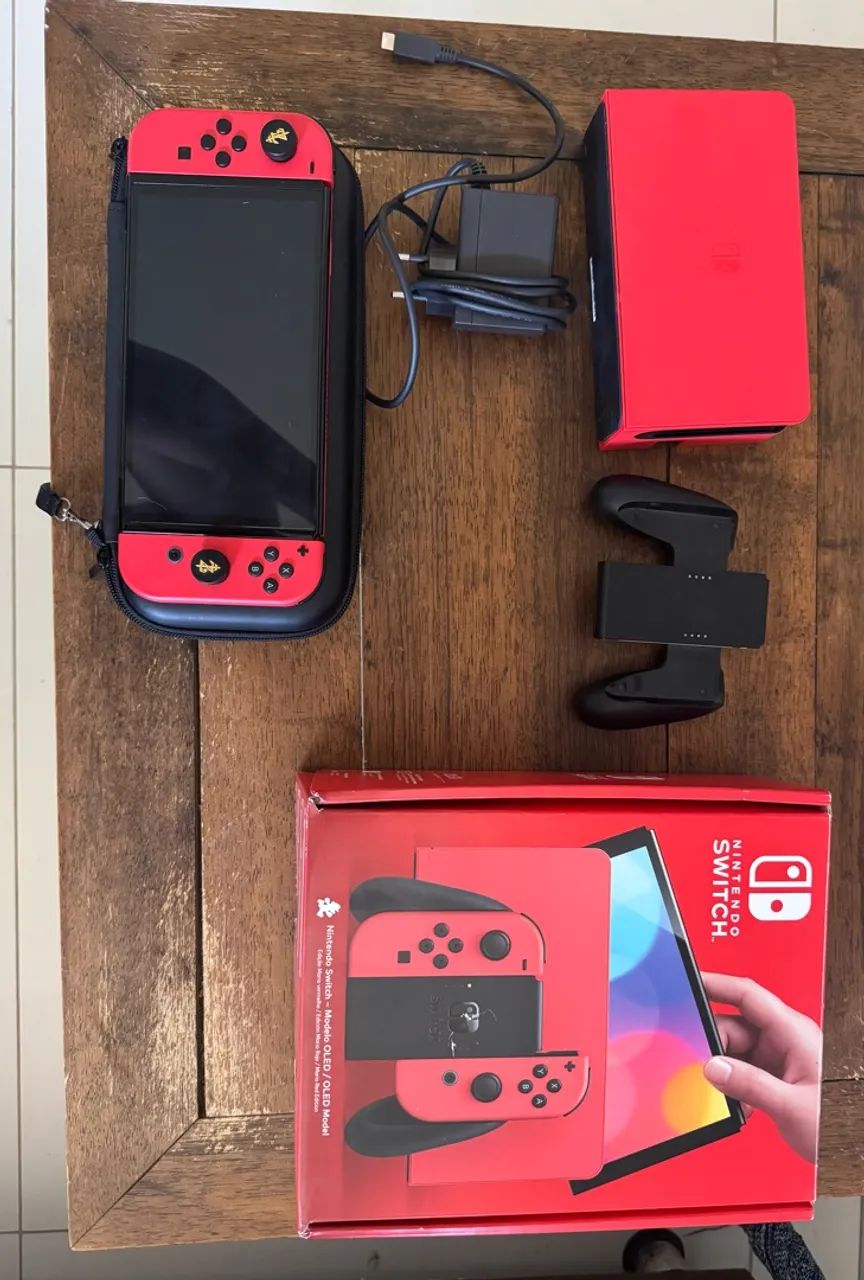 Nintendo Switch Oled Mario Edition Desbloqueado