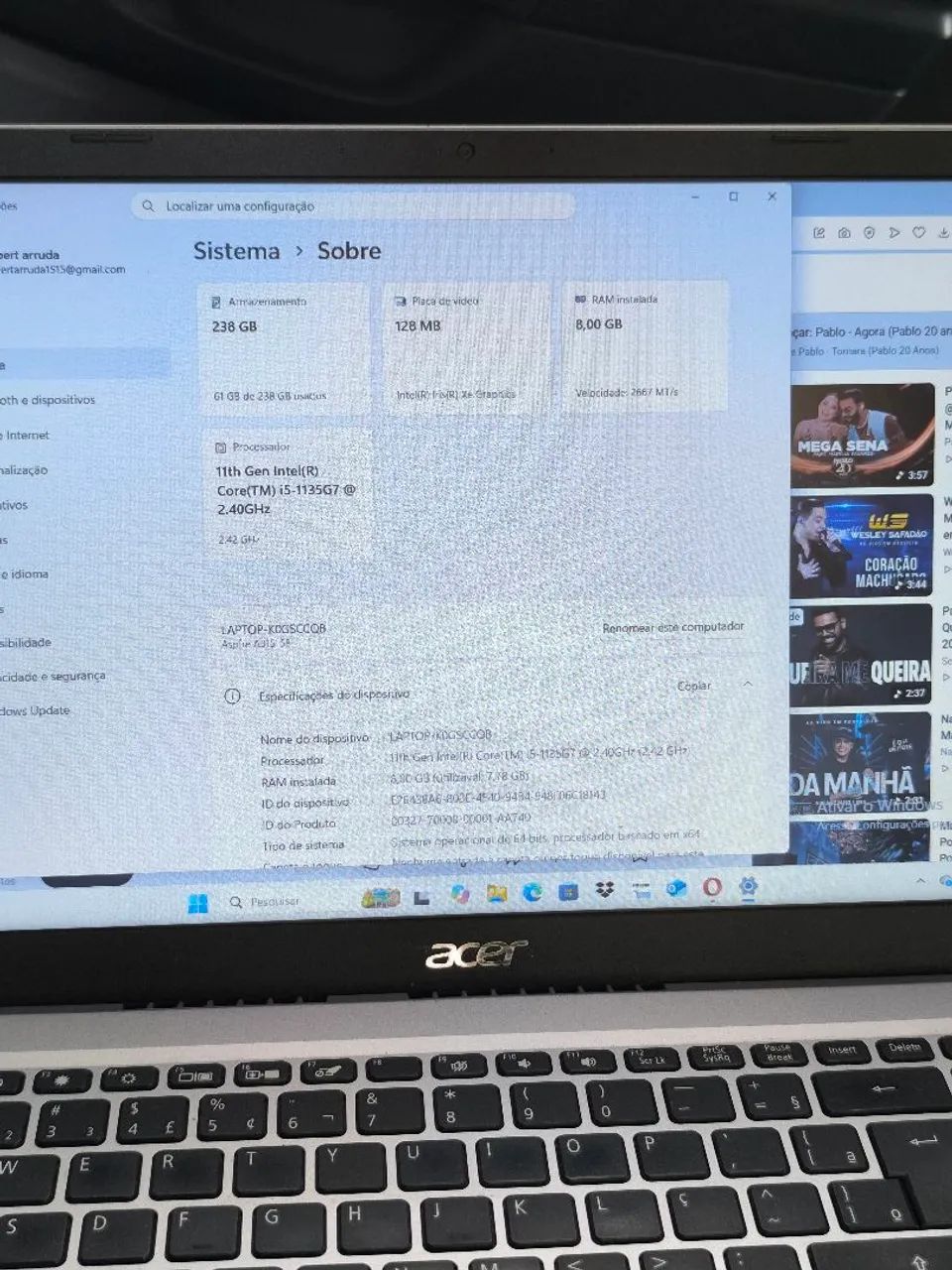 Notebook Acer - Foto 5