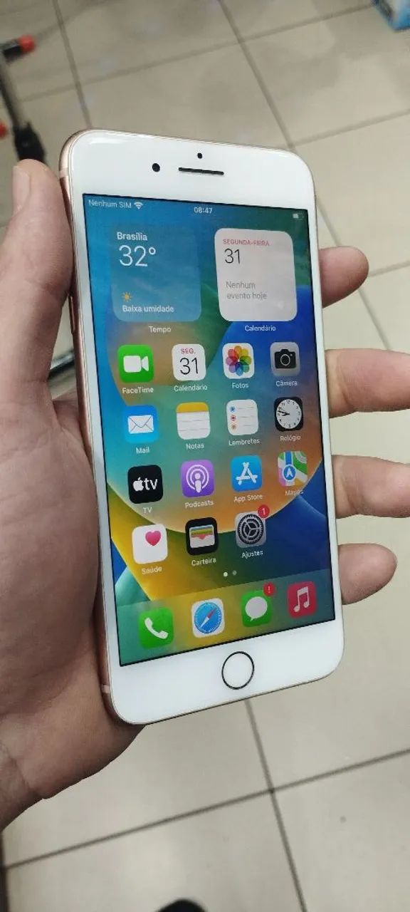 iPhone 8 plus 128GB branco (ler descrição) - Foto 2