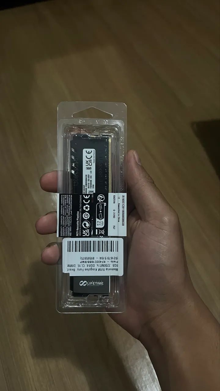 Memória RAM KINGSTON 2x8gb