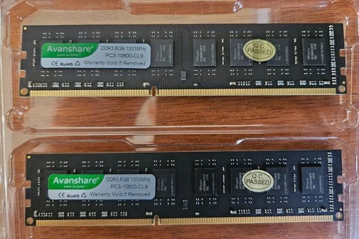 16GB DDR3 Avanshare 2x8GB