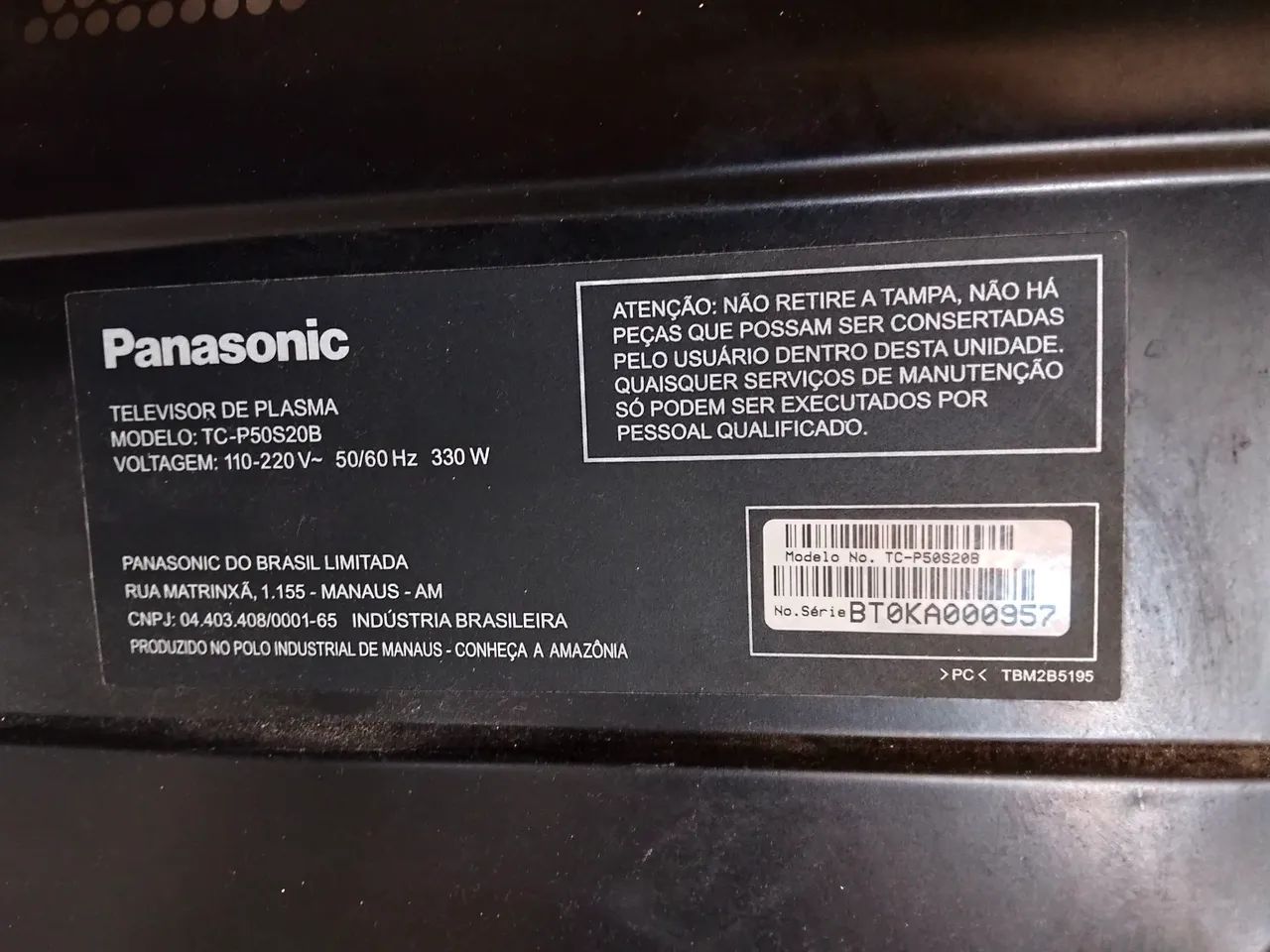 TV Plasma 50 Polegadas Panasonic  - Foto 3