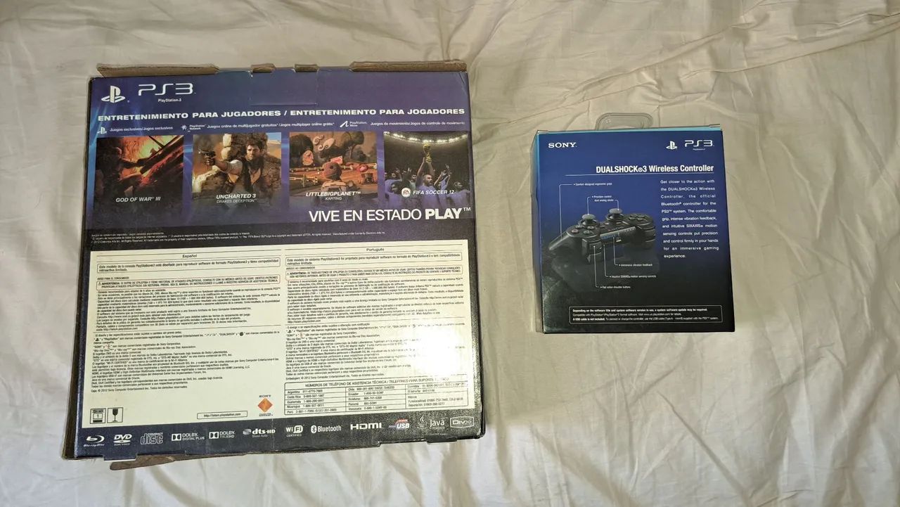 Ps3 completo com 2 controles originais e 36 jogos originais mídia física - Foto 3
