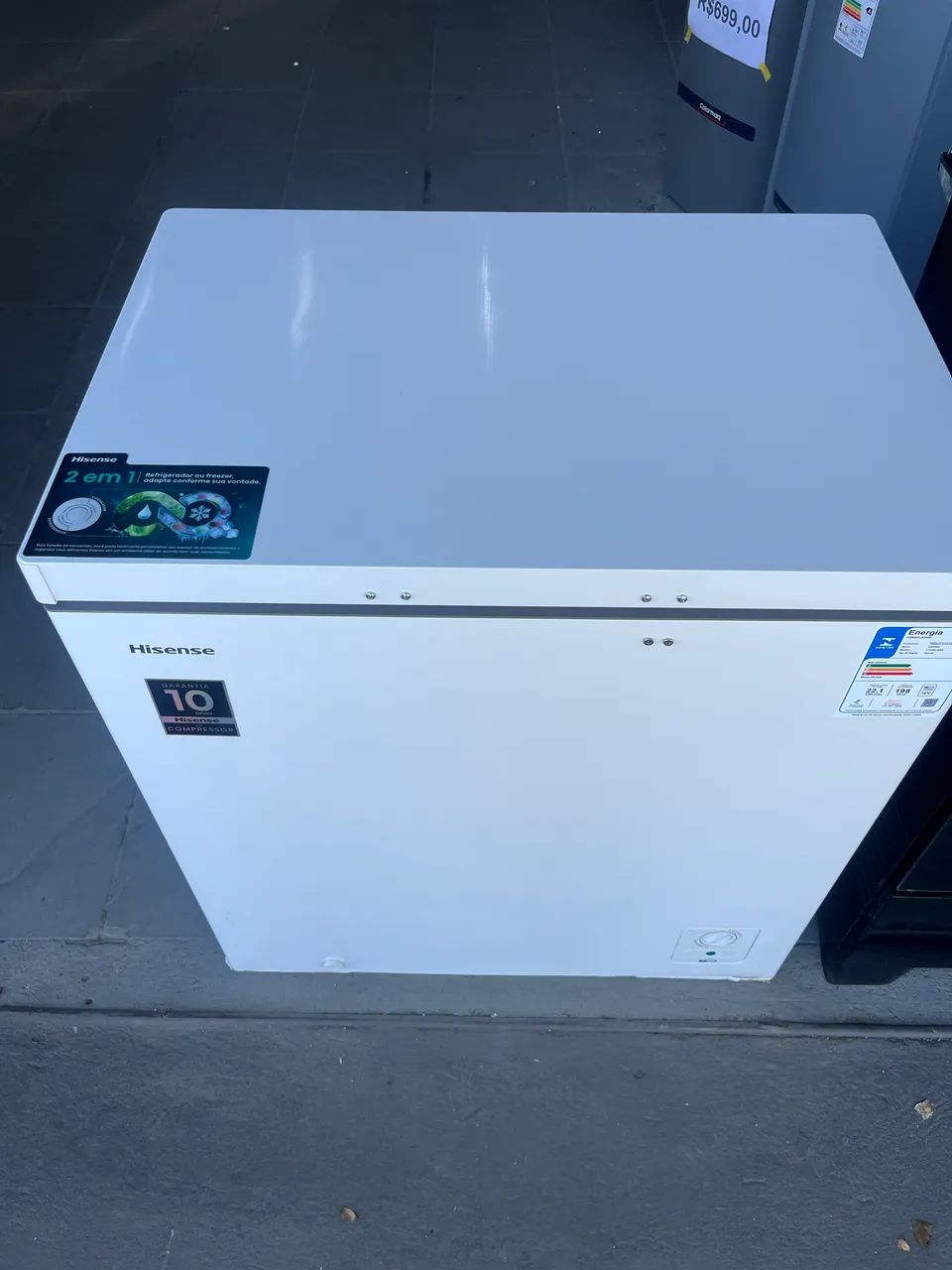 Freezer Horizontal 198 Litros Novo - Foto 2