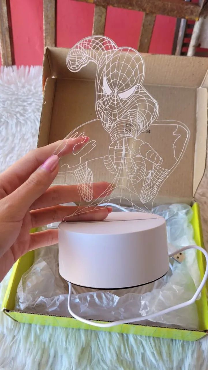 Iluminaria 3D homem aranha  - Foto 3