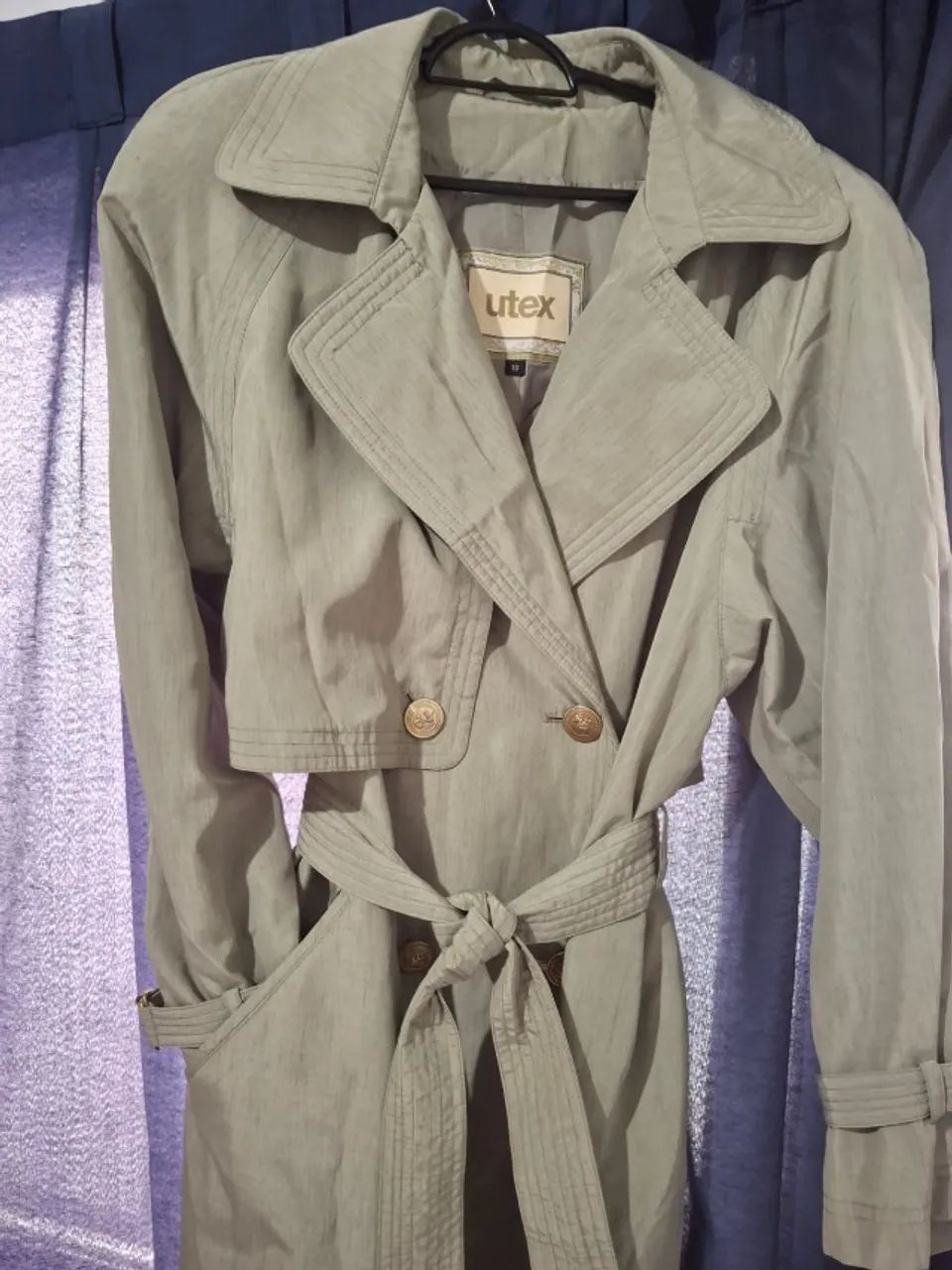 Sobretudo Verde Trench coat - Foto 4