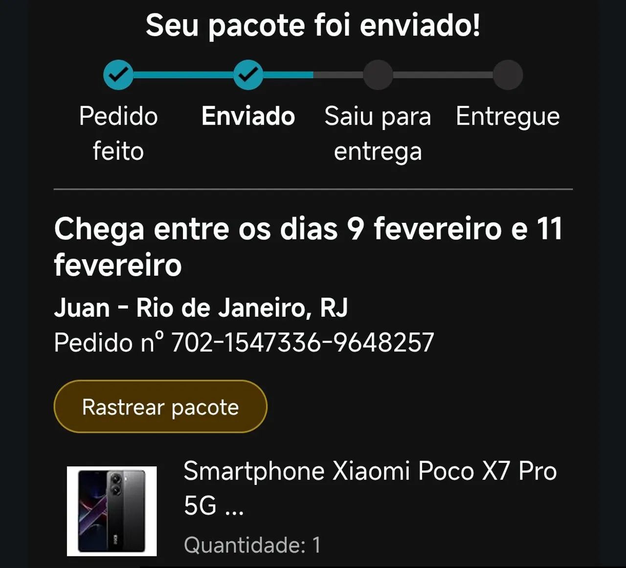 Poço X7 pro
