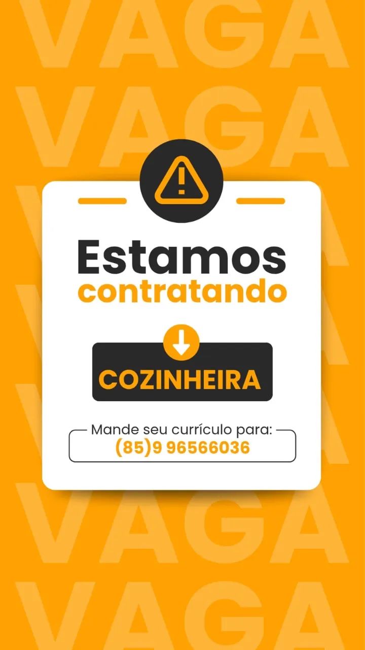 Vaga De Cozinheir(a)