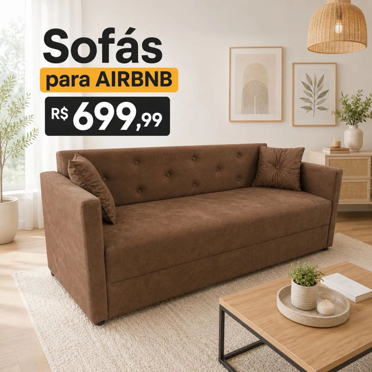 SOFAS para AIRBNB, resistente e barato! Multifuncionais 