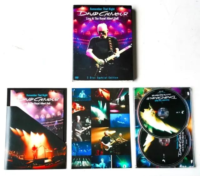Box DVD Duplo David Gilmour (Digipak com Luva) - Álbum: Remember That Night - 2007  - Foto 2