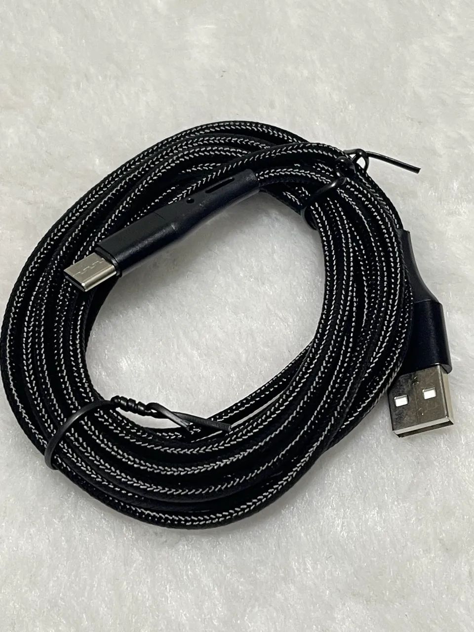 Cabo USB A para Tipo C USLION 2m Nylon Reforçado Alta Durabilidade - Foto 3