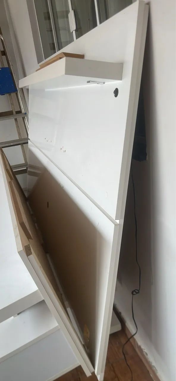 Kit sala com mesa de centro e painel BRANCO