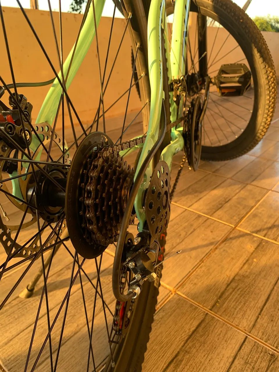 Bike CN-Leyou Lightning (Verde Menta) - Praticamente Nova! - Foto 3