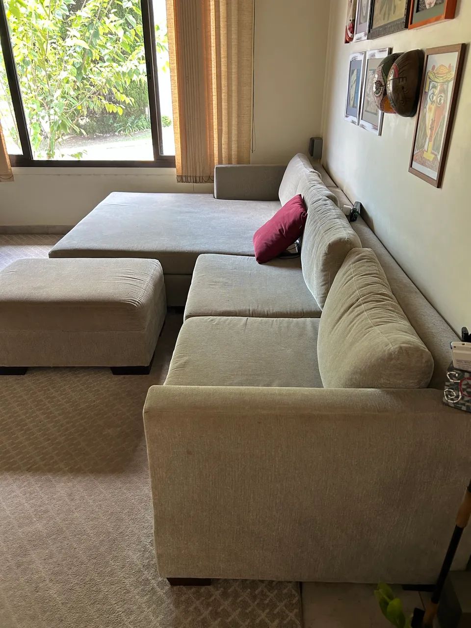 Sofá com chaise super confortável 