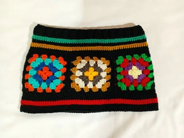 Minissaia em lã colorida + Polainas - Foto 3