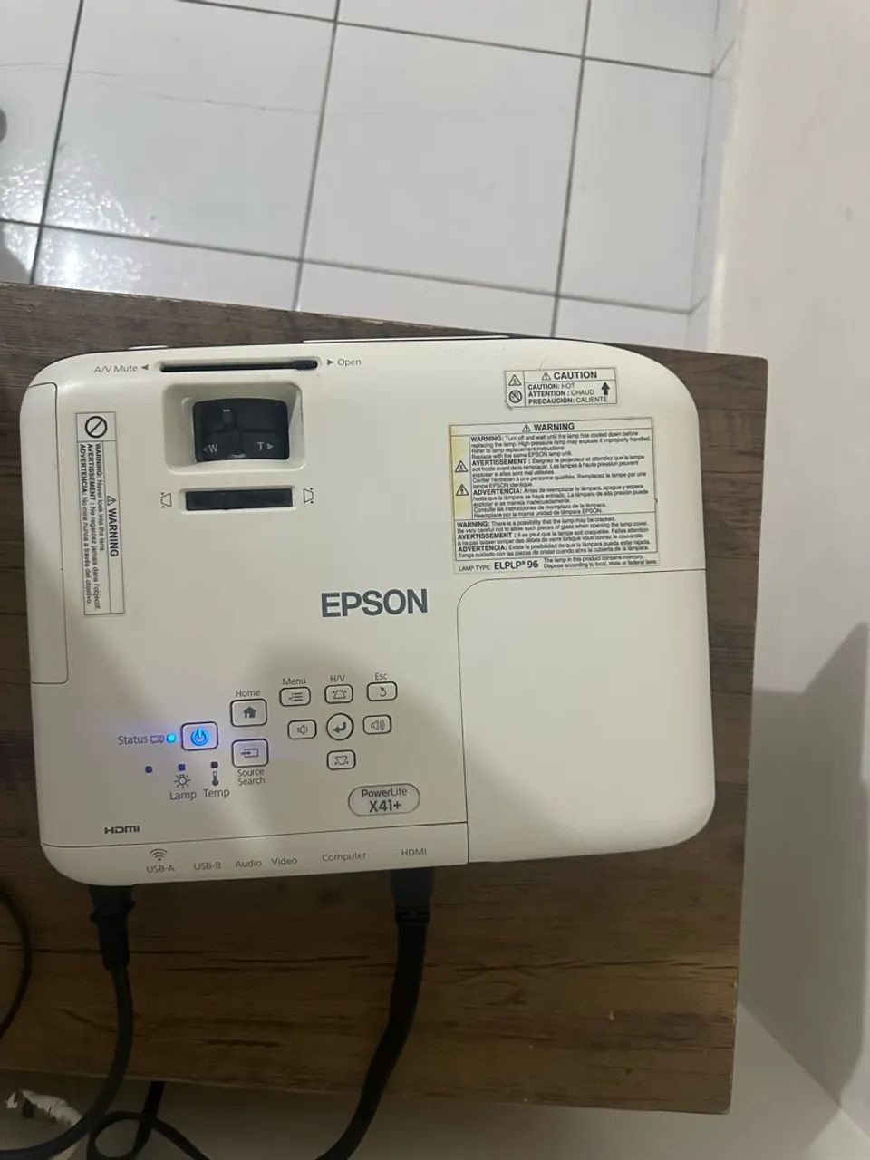 Projetor Epson PowerLite X41+ 3600lm branco