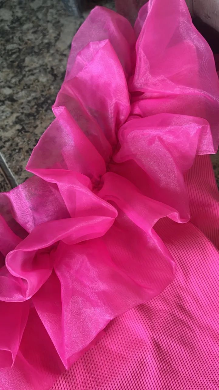Top cropped?s rosa e prata - Foto 3