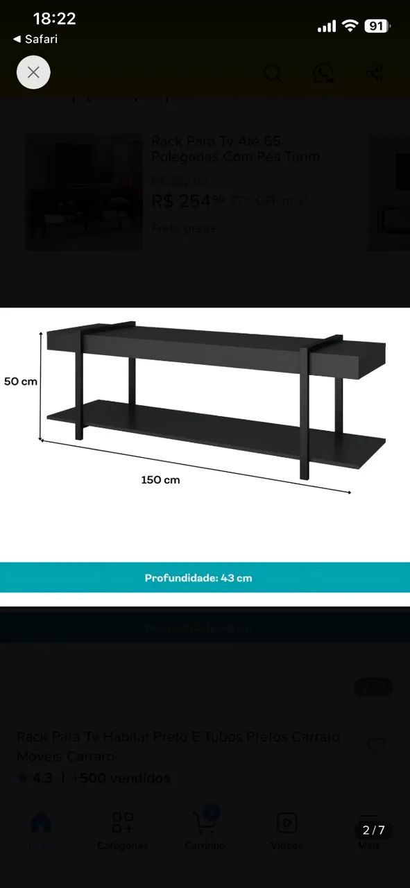 Rack para sala - Foto 3