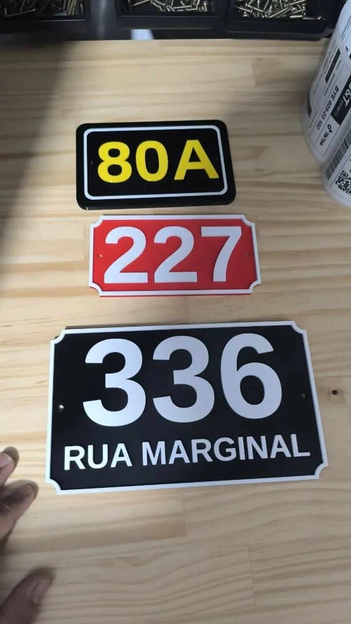 Temos Placas numéricas para sua residência ou apto