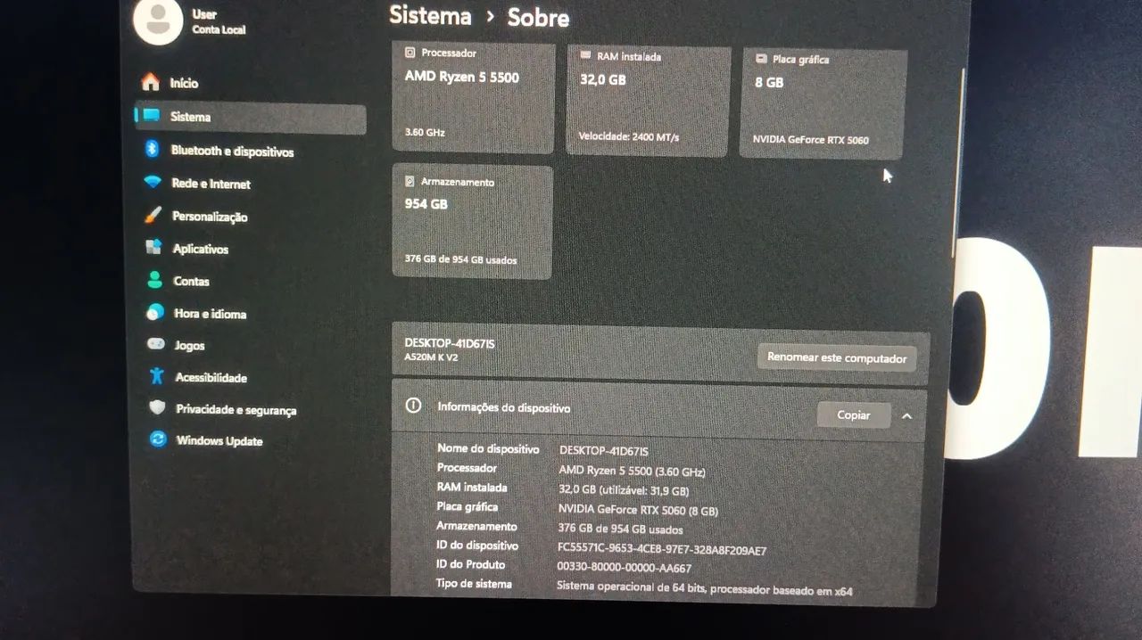 PC GAMER COMPLETO , tudo incluso, até o nobreak, com nota fiscal. - Foto 4