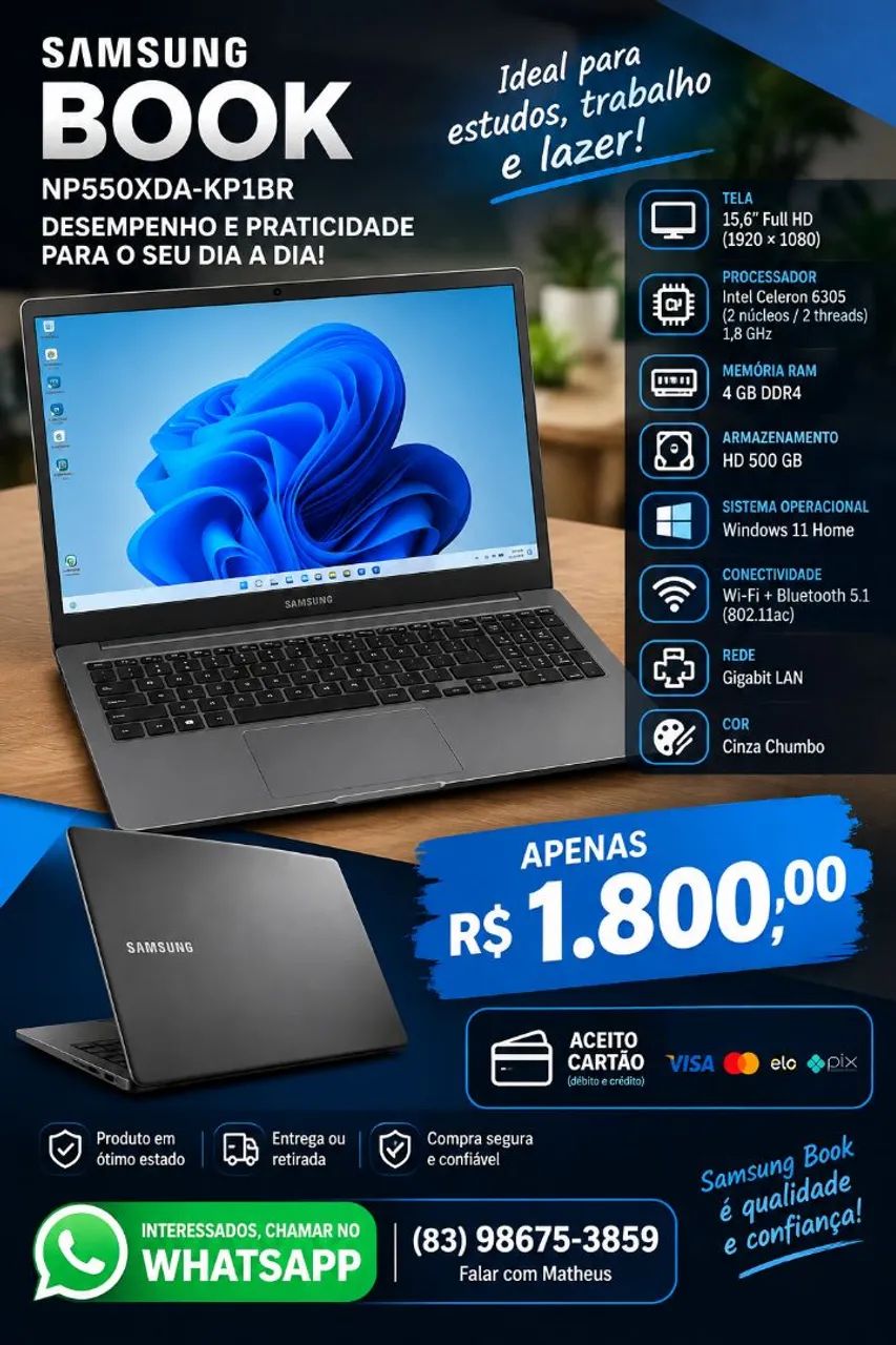 Notebook Samsung 