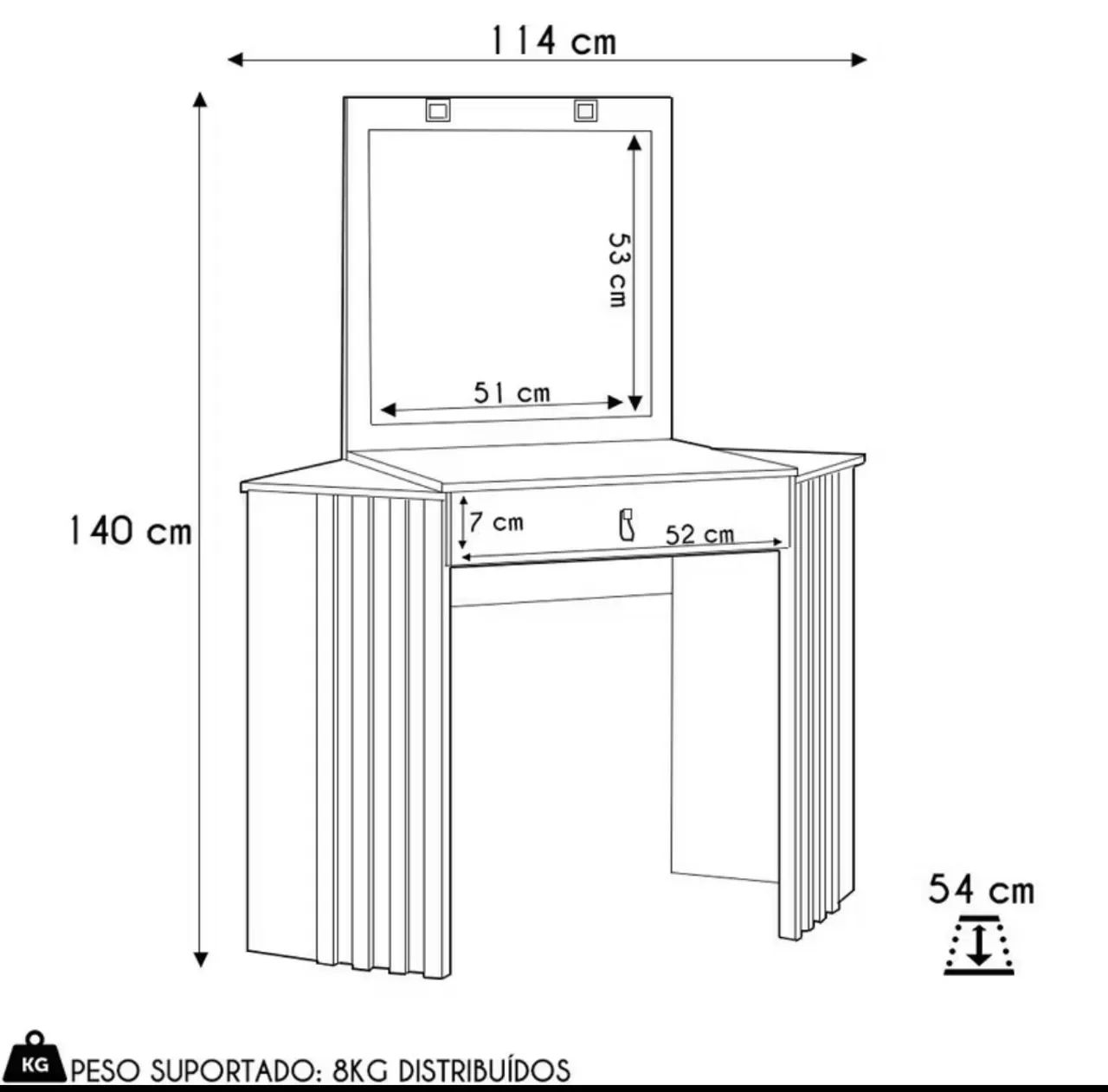 Penteadeira camarim de canto  - Foto 4