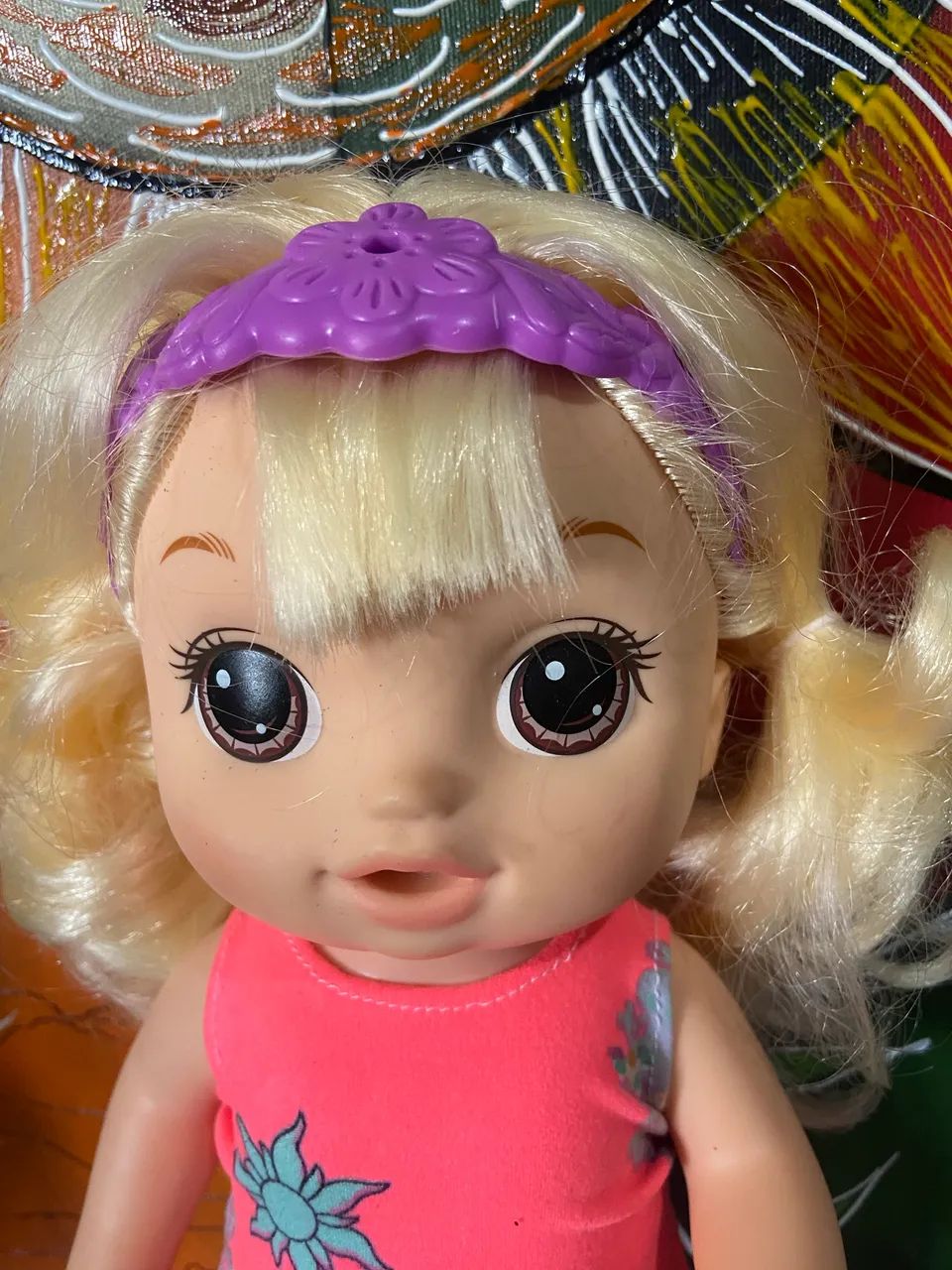 Boneca Baby Alive Cortes Cabelo Loira, E5241 Hasbro - Foto 2