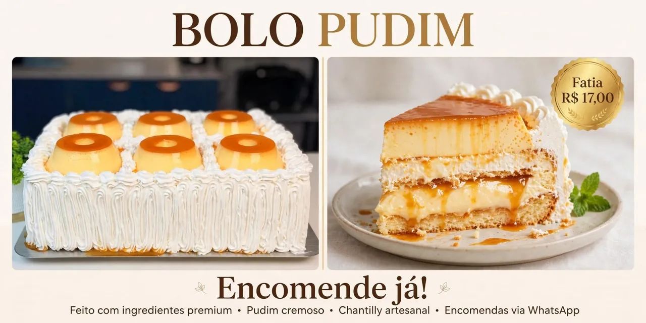 Bolo Pudim Mais Pedido Da Casa